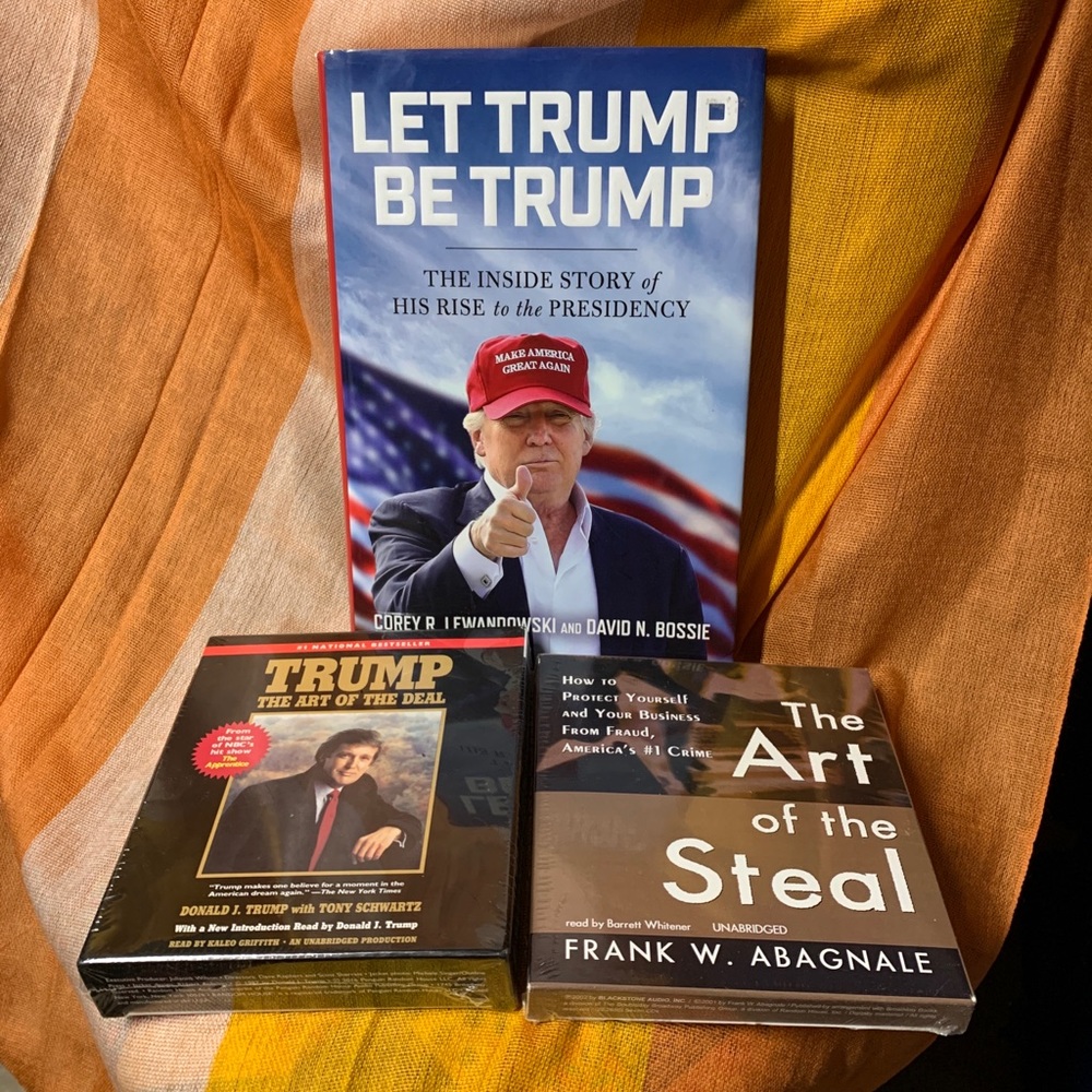 This lot is for 2 Audio Books & HC Book